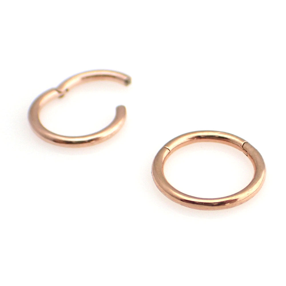 Slät ring  - Segment Clicker - Roséguld