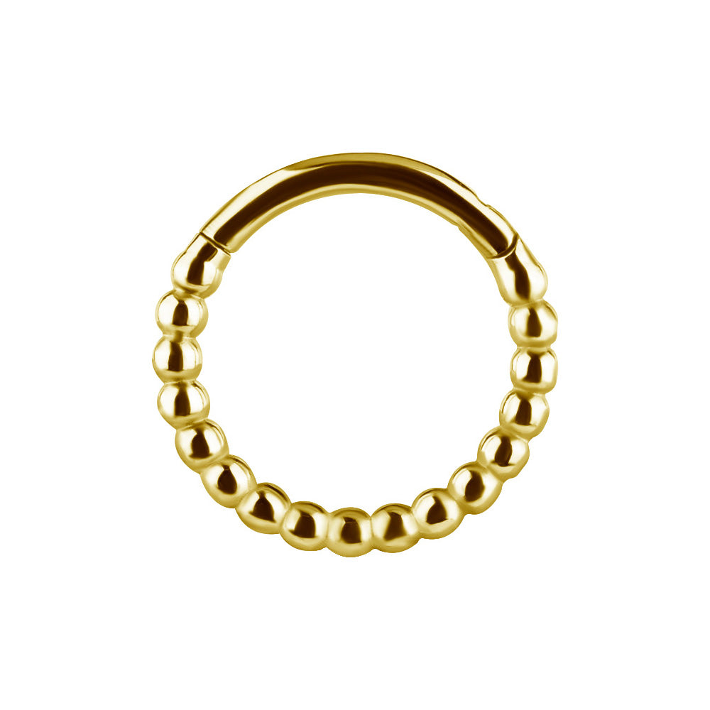 Clicker - Tunn ring till piercing med 18k - pvd guldplätering - Piercingsmycke