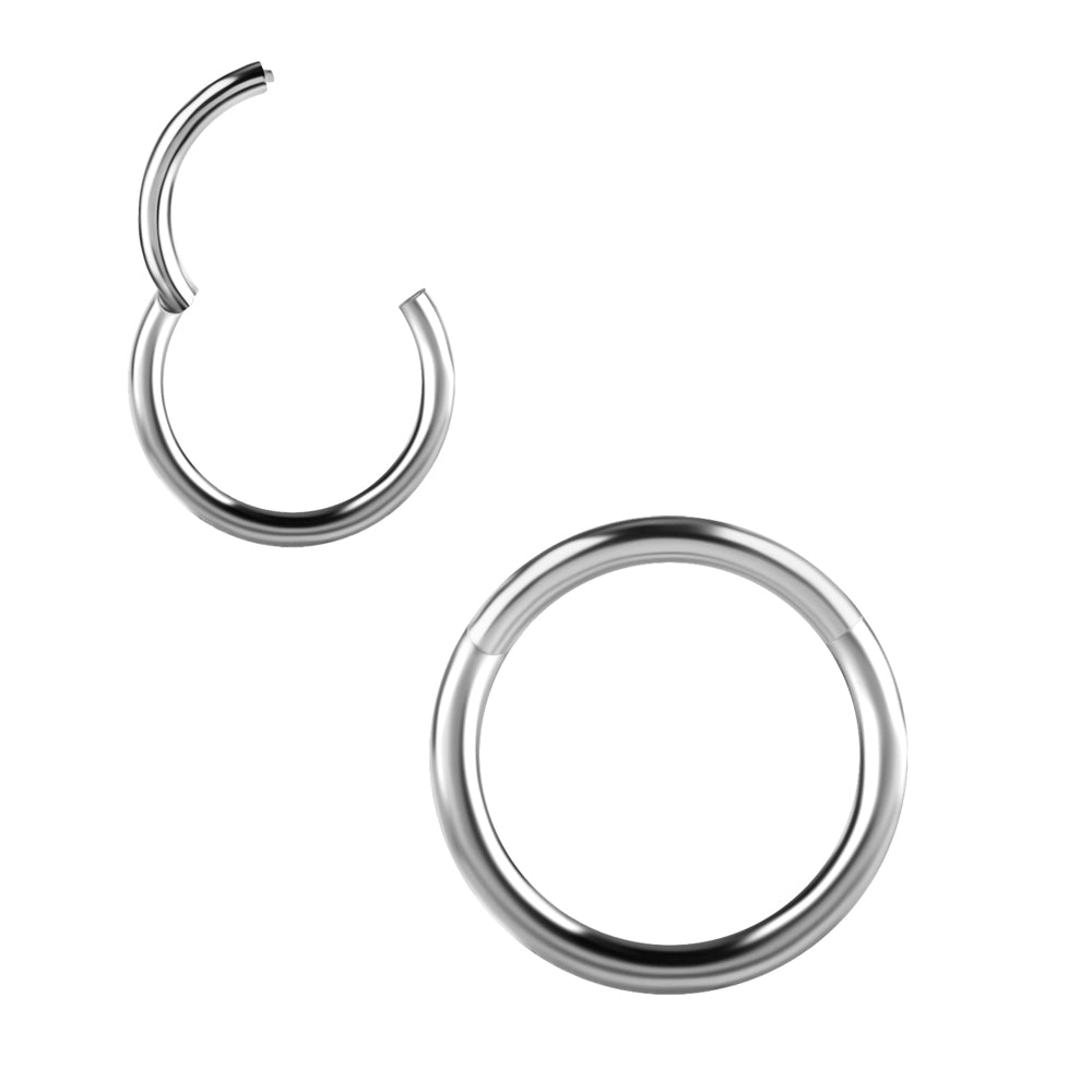 Clicker i titan - Slät segment ring -  Piercingsmycke