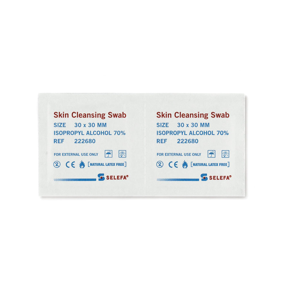 2-pack Rengöringsservett - Wipes - Desinfektionkompress för piercing