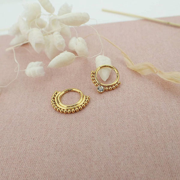 Guldring - Piercingsmycke till septum eller daith