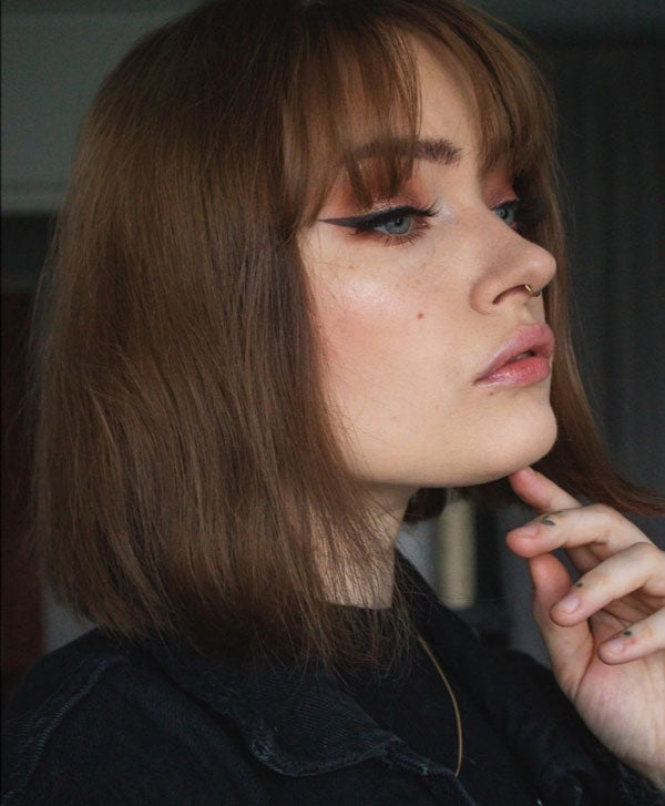 Silvrig slät segment ring - Clicker - Piercingsmycke