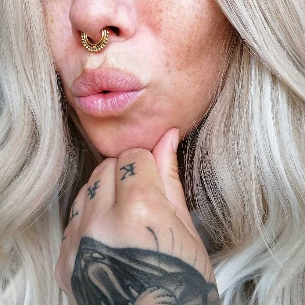 Guldring - Piercingsmycke till septum eller daith