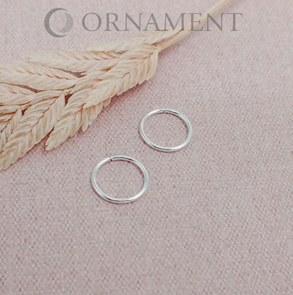 0.6 mm - Tunn seamless ring - Piercingsmycke i äkta silver